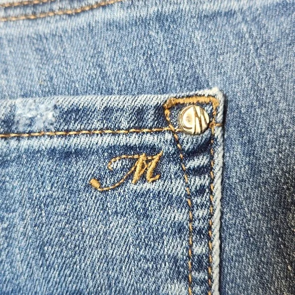 Mavi Angie Mid-Rise Denim Jeans Women's 30/28 Blue‎ Medium Wash Slim Straight - Picture 8 of 9